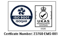 ISOQAR UKAS ISO 9001 joint logo